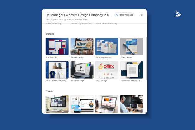 Google Business Profile Catalogue