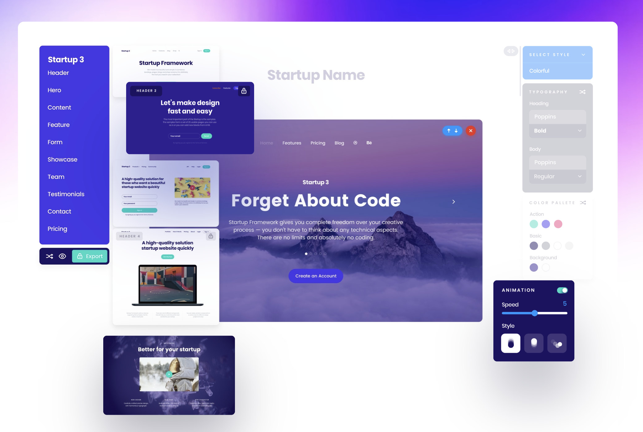 DaManager website builder