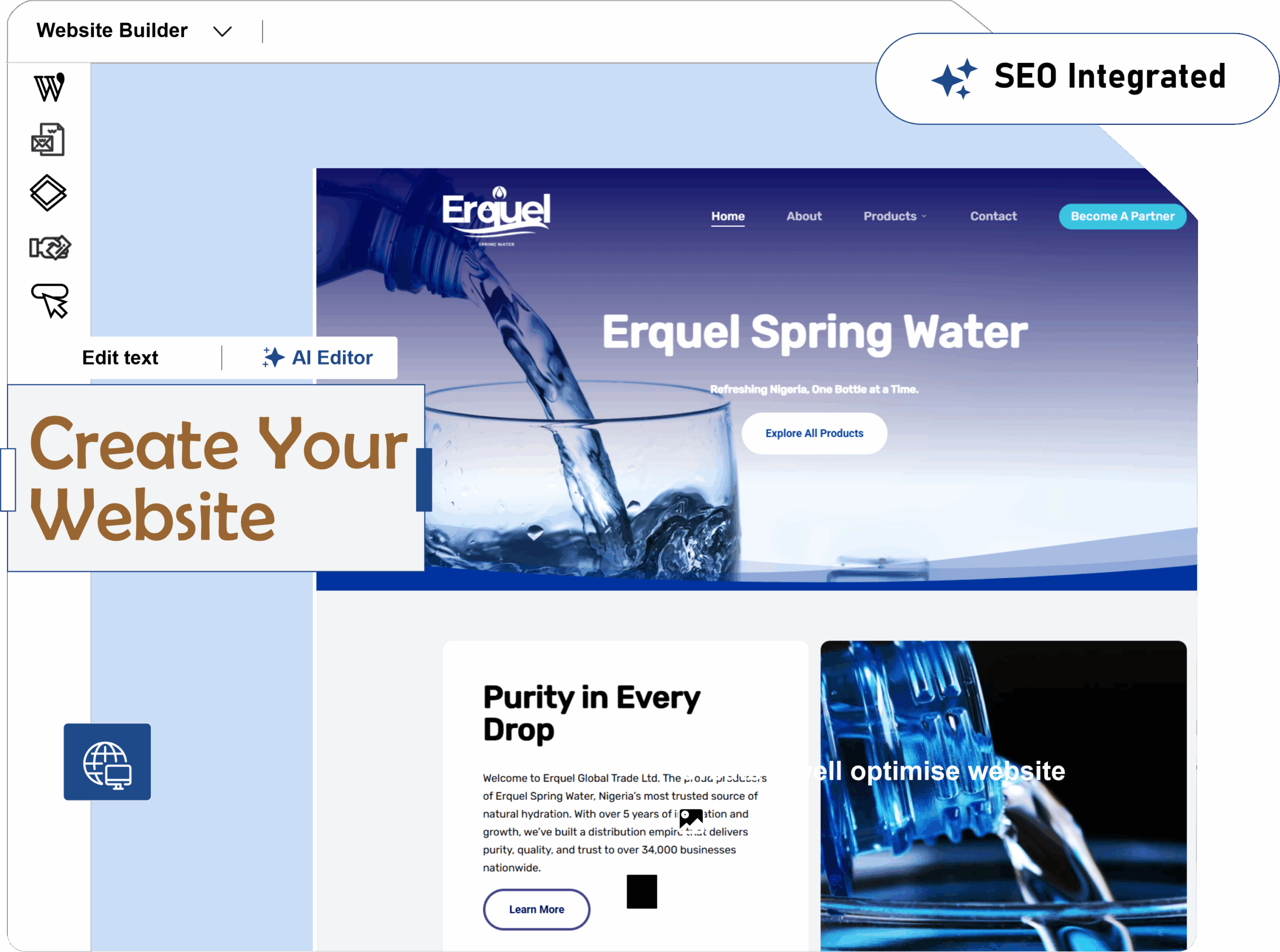Create a website without coding